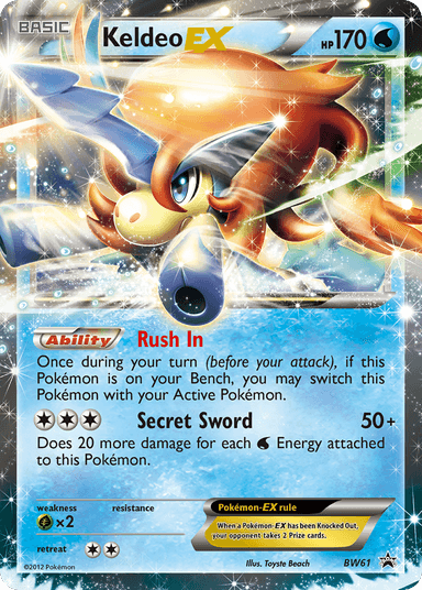 Keldeo-EX, BW Black Star Promos BW61