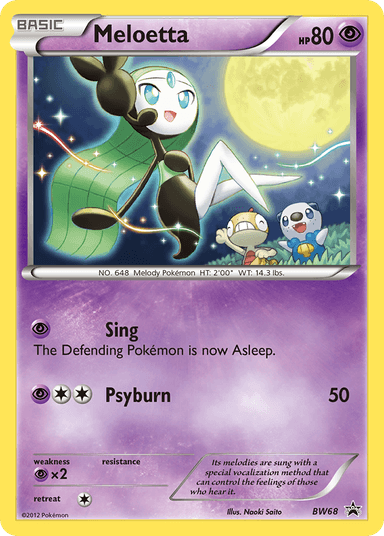 Meloetta, BW Black Star Promos BW68