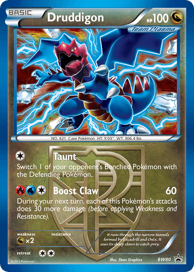 Druddigon, BW Black Star Promos BW80