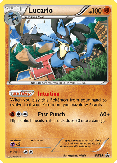 Lucario, BW Black Star Promos BW85