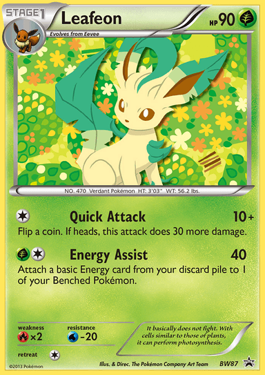 Leafeon, BW Black Star Promos BW87