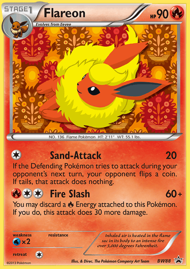 Flareon, BW Black Star Promos BW88