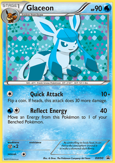 Glaceon, BW Black Star Promos BW90