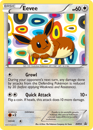 Eevee, BW Black Star Promos BW94