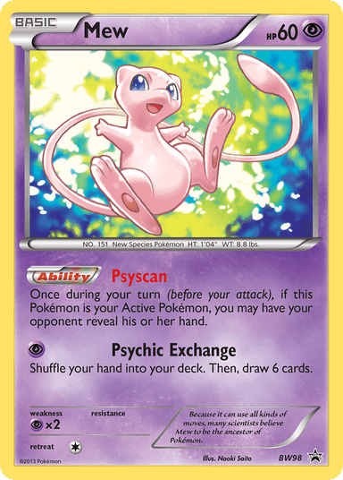 Mew, BW Black Star Promos BW98