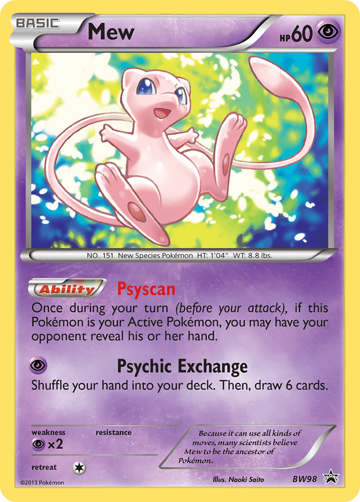 Mew, BW Black Star Promos BW98