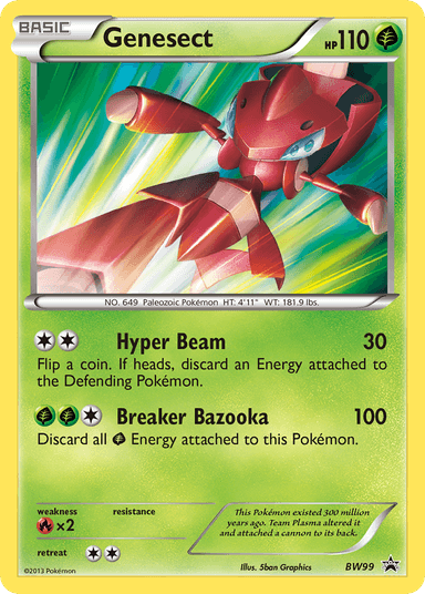 Genesect, BW Black Star Promos BW99