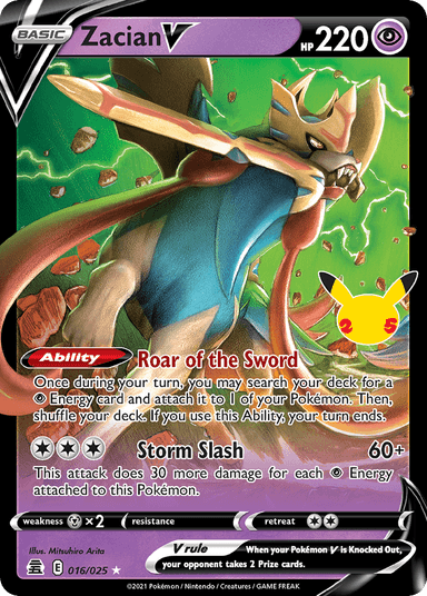 Zacian V, Celebrations 16