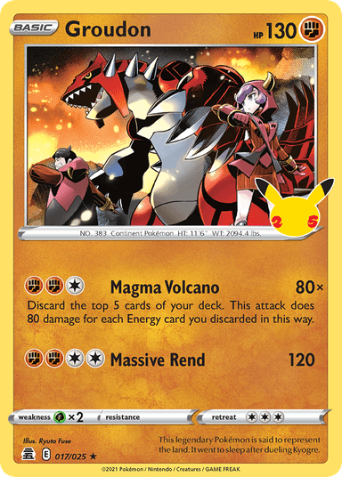 Groudon, Celebrations 17