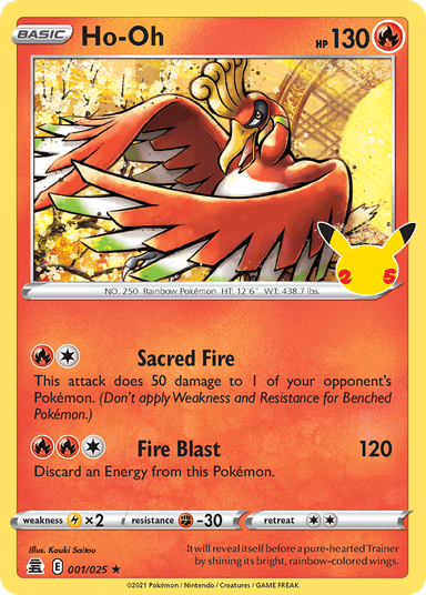 Ho-Oh, Celebrations 1