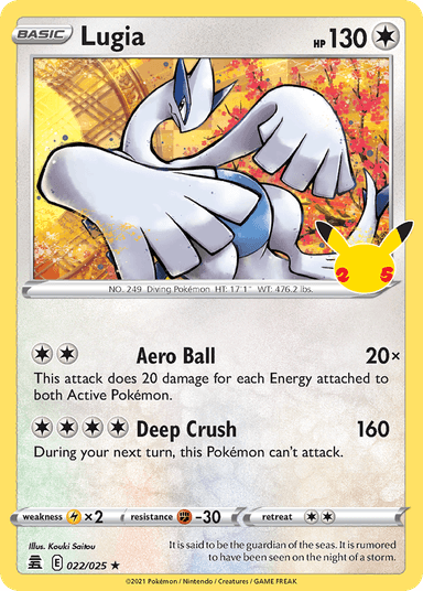 Lugia, Celebrations 22