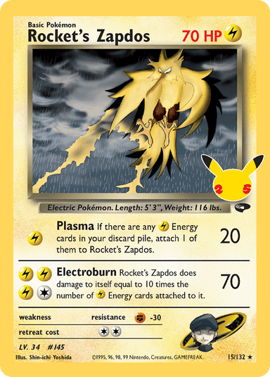 Rocket's Zapdos, Celebrations: Classic Collection 15