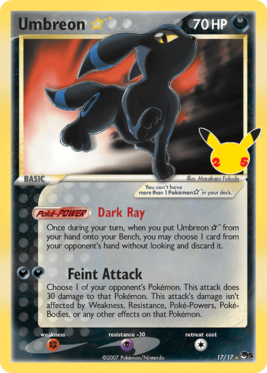 Umbreon ★, Celebrations: Classic Collection 17