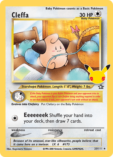 Cleffa, Celebrations: Classic Collection 20