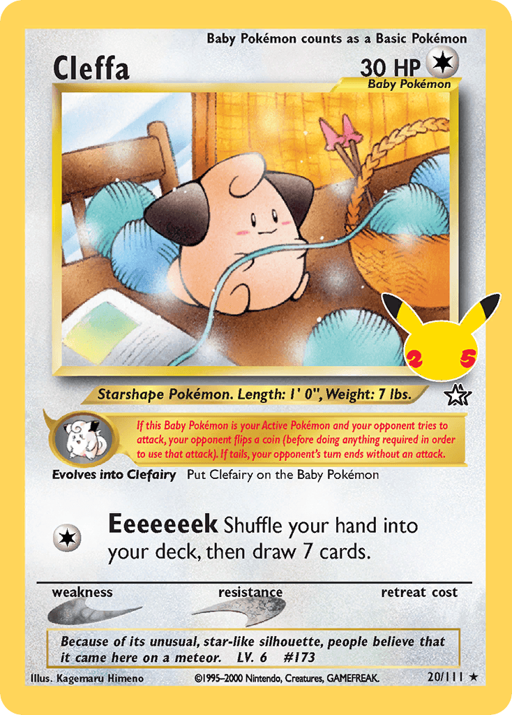 Cleffa, Celebrations: Classic Collection 20