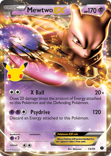 Mewtwo-EX, Celebrations: Classic Collection 54