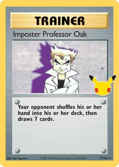 Imposter Professor Oak, Celebrations: Classic Collection 73