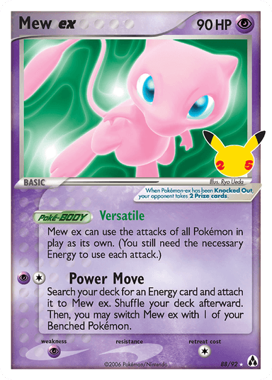 Mew ex, Celebrations: Classic Collection 88