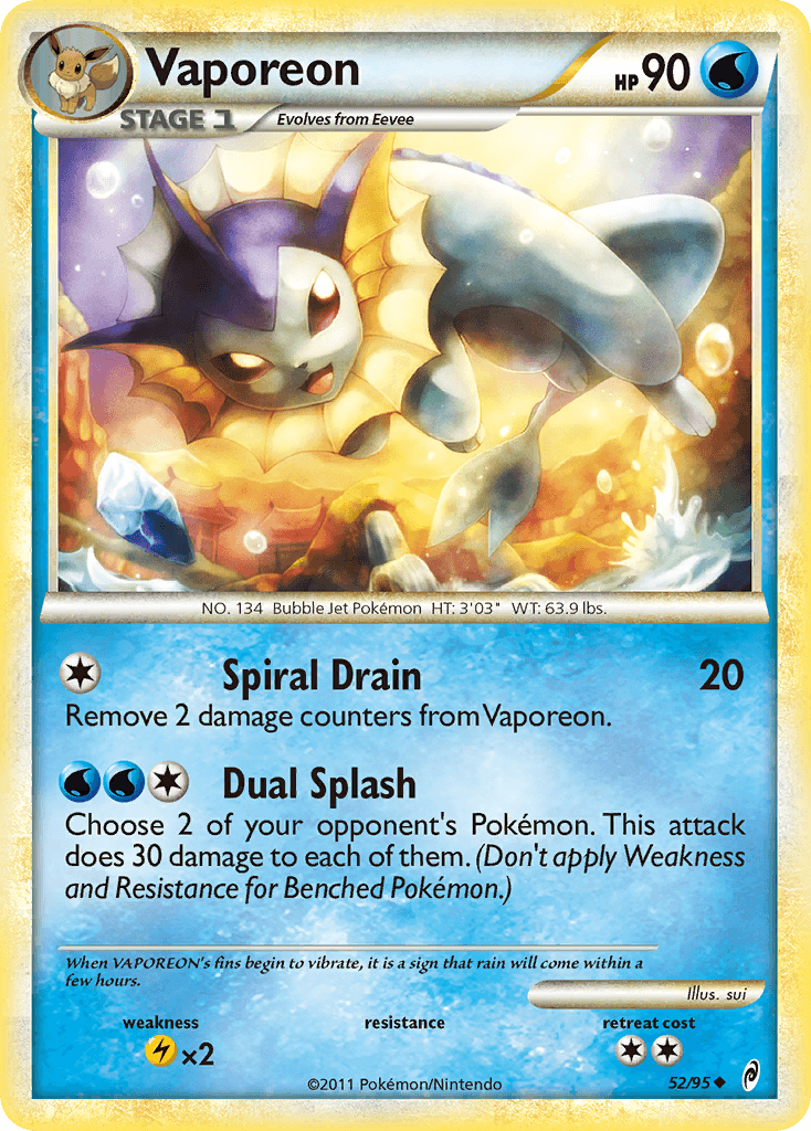Vaporeon, Call of Legends 52
