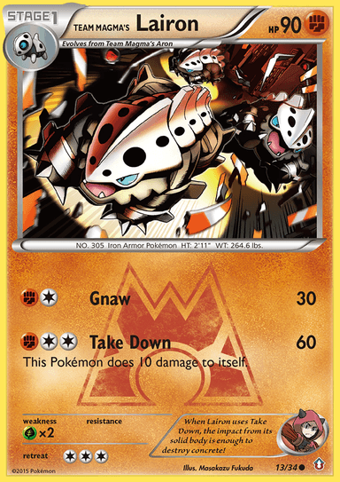 Team Magma's Lairon, Double Crisis 13