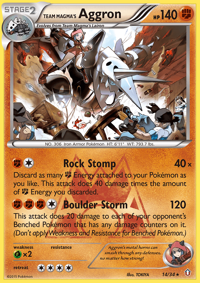 Team Magma's Aggron, Double Crisis 14