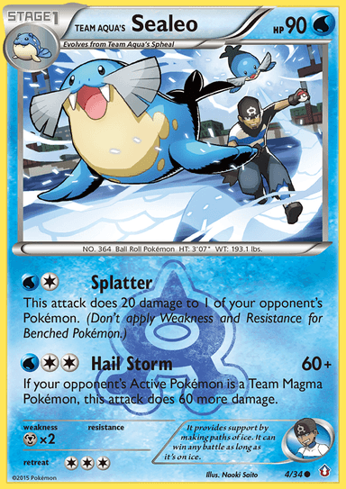 Team Aqua's Sealeo, Double Crisis 4
