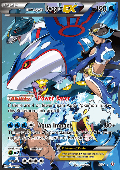 Team Aqua's Kyogre-EX, Double Crisis 6