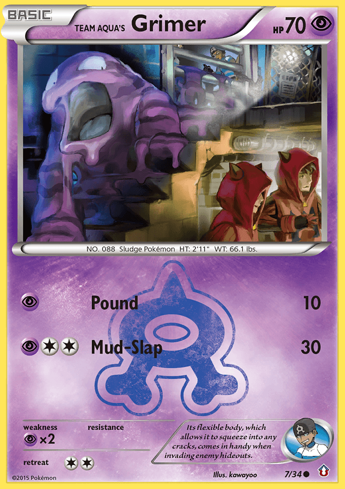 Team Aqua's Grimer, Double Crisis 7