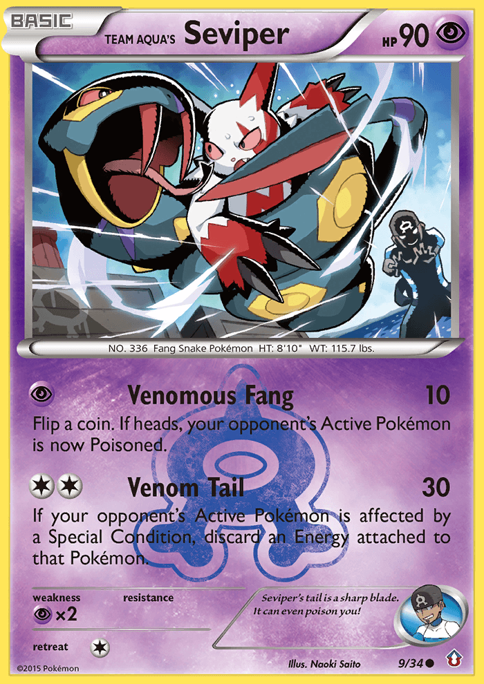 Team Aqua's Seviper, Double Crisis 9