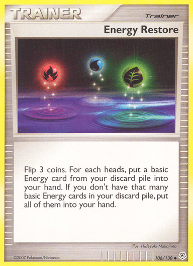 Energy Restore, Diamond & Pearl 106