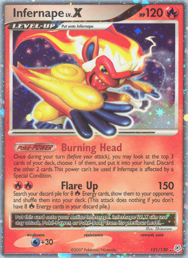 Infernape LV.X, Diamond & Pearl 121
