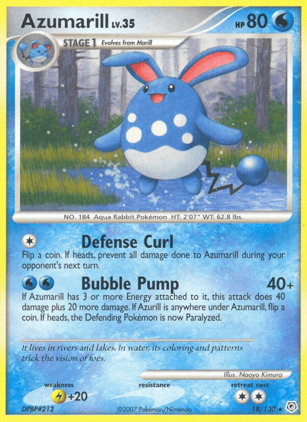 Azumarill, Diamond & Pearl 18
