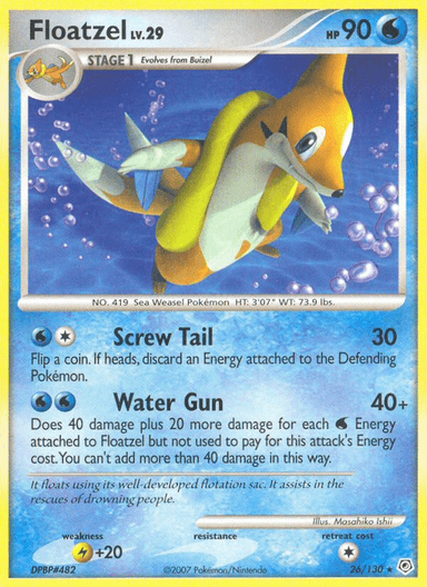 Floatzel, Diamond & Pearl 26