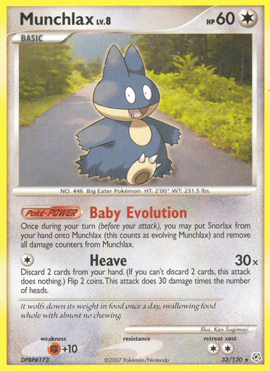 Munchlax, Diamond & Pearl 33