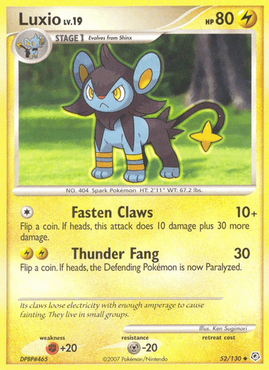 Luxio, Diamond & Pearl 52