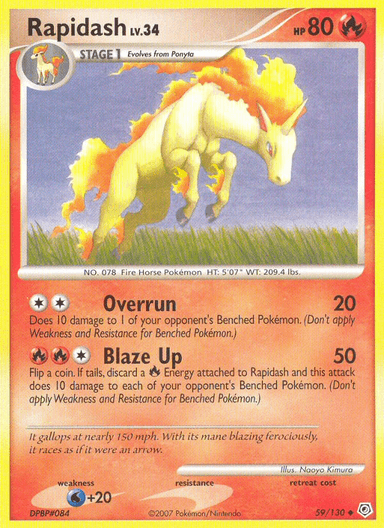 Rapidash, Diamond & Pearl 59