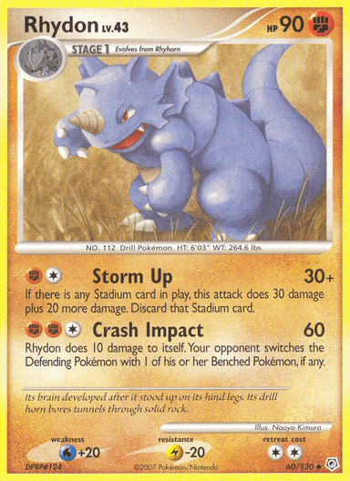 Rhydon, Diamond & Pearl 60