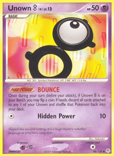 Unown [B], Diamond & Pearl 66
