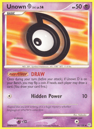 Unown [D], Diamond & Pearl 68