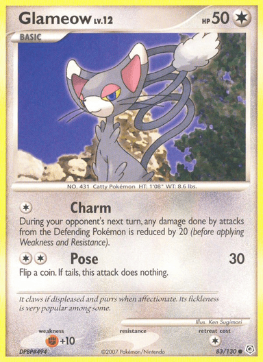 Glameow, Diamond & Pearl 83