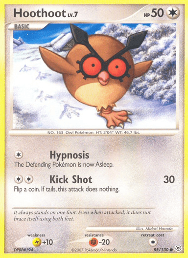 Hoothoot, Diamond & Pearl 85