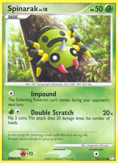 Spinarak, Mysterious Treasures 103