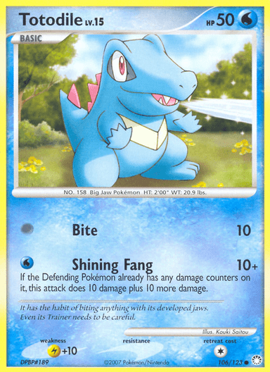 Totodile, Mysterious Treasures 106