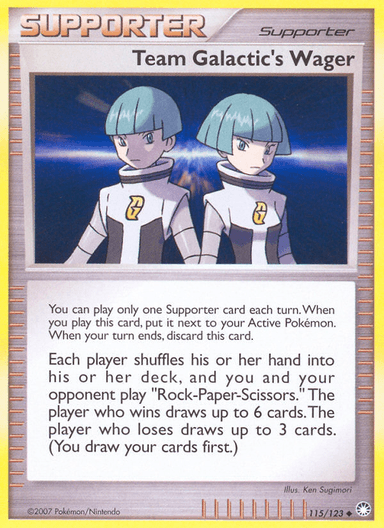 Team Galactic's Wager, Mysterious Treasures 115