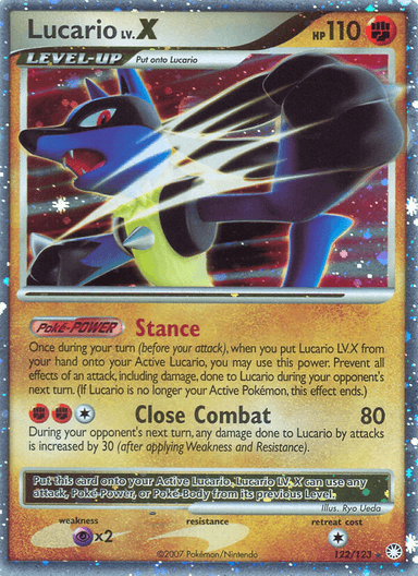 Lucario LV.X, Mysterious Treasures 122