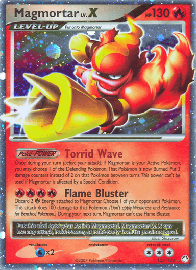 Magmortar LV.X, Mysterious Treasures 123