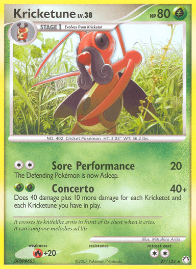 Kricketune, Mysterious Treasures 27