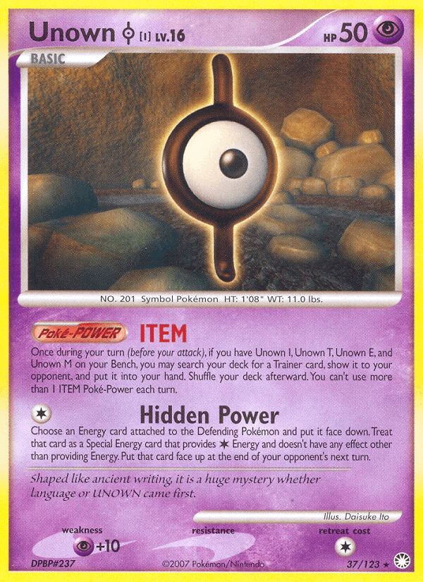Unown [I], Mysterious Treasures 37