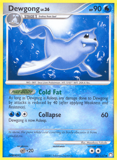 Dewgong, Mysterious Treasures 45