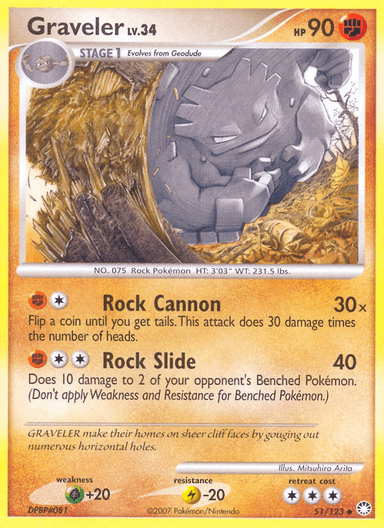 Graveler, Mysterious Treasures 51
